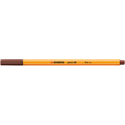 Rostirón, tűfilc 0,4mm, STABILO Point 88 barna kép