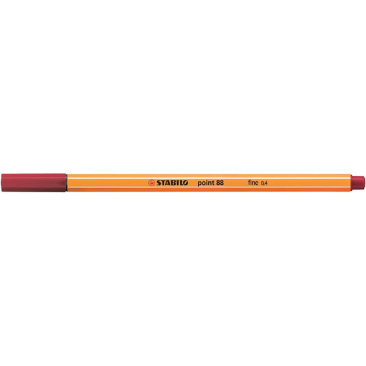 Rostirón, tűfilc 0,4mm, STABILO Point 88 karmazsinvörös kép
