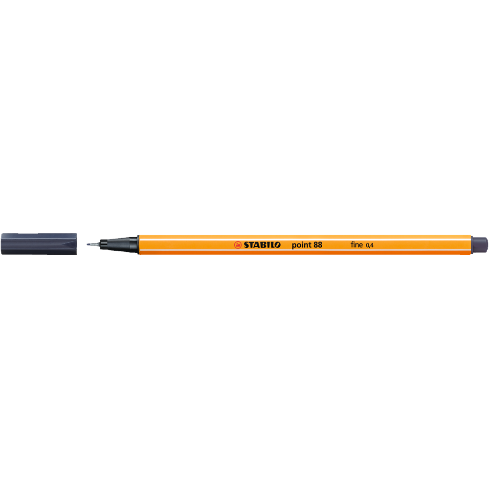 Rostirón, tűfilc 0,4mm, STABILO Point 88 szürke kép
