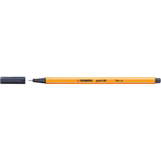 Rostirón, tűfilc 0,4mm, STABILO Point 88 szürke kép