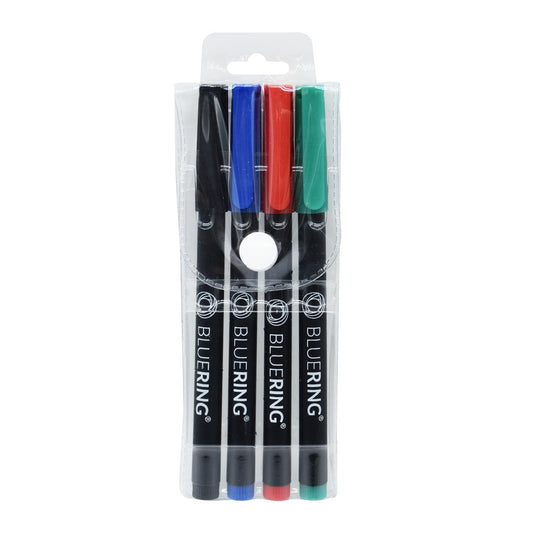 Rostirón, tűfilc alkoholos készlet, 1mm OHP Bluering® M, 4 klf. szín kép