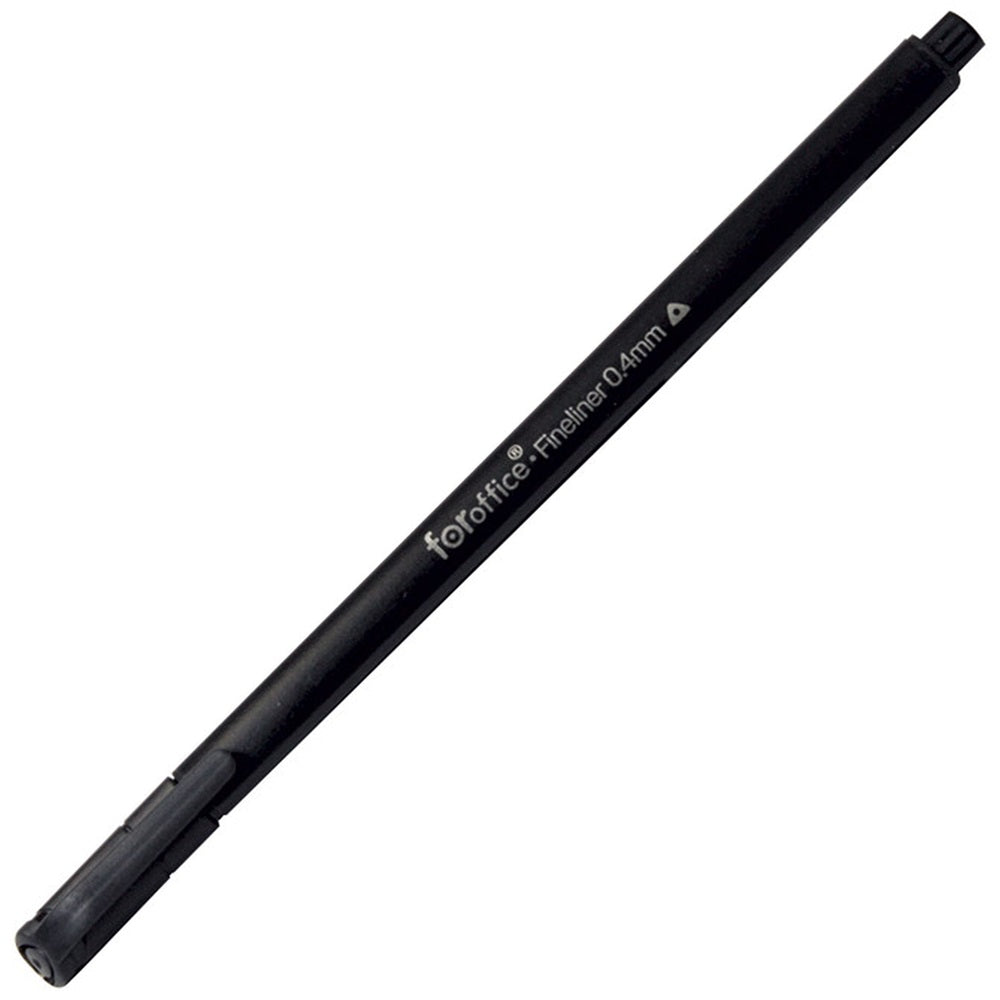Rostirón, tűfilc vízbázisú, 0,4mm, Foroffice fekete kép