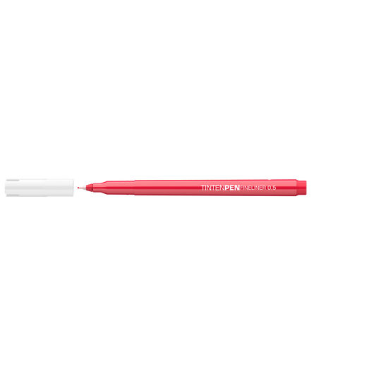 Rostirón, tűfilc vízbázisú, 0,5mm, kerek test, Tinten Pen Ico piros kép