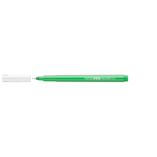 Rostirón, tűfilc vízbázisú, 0,5mm, kerek test, Tinten Pen Ico zöld kép