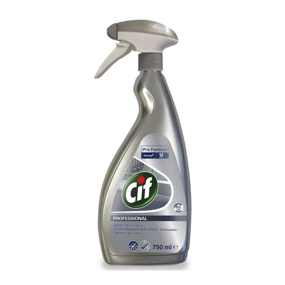 Rozsdamentes acél és üvegtisztító szórófejes 750 ml Stainless Steel&Glass Cif kép
