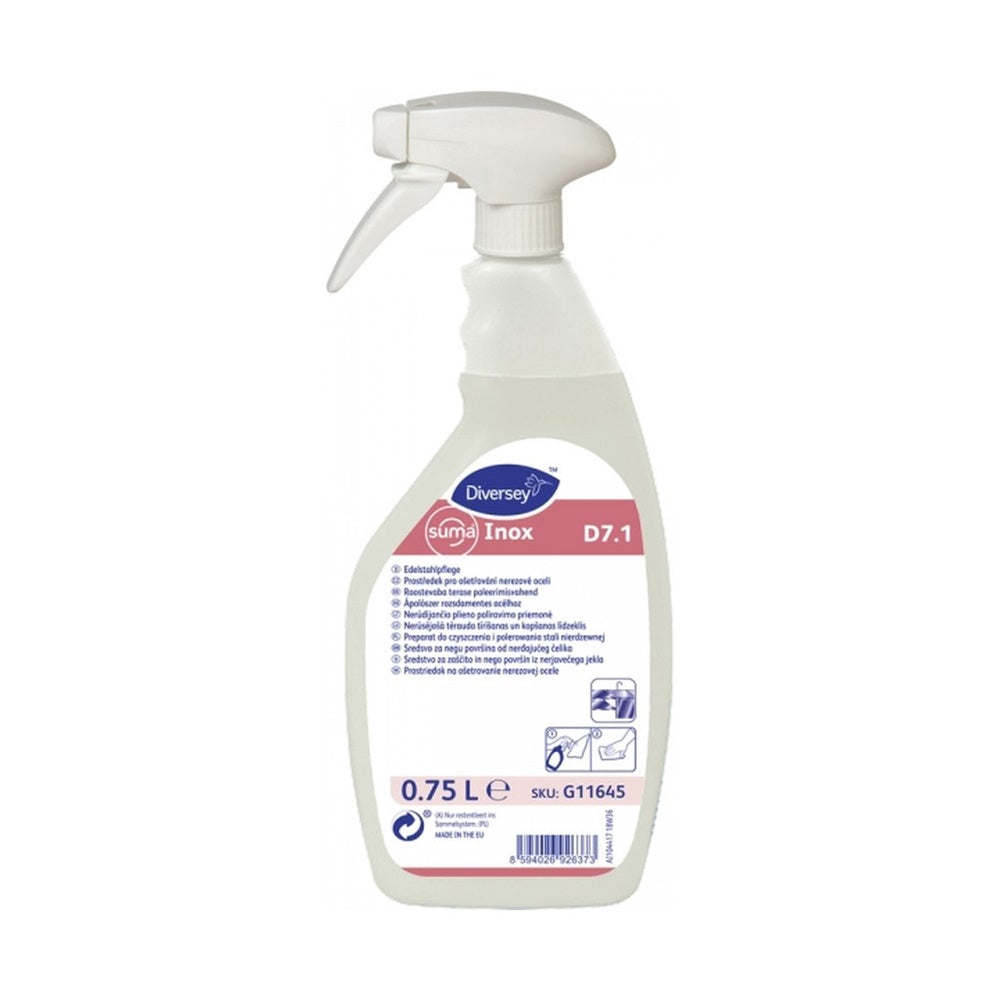 Rozsdamentes acélápolószer szórófejes 750 ml Suma Inox D7.1 kép