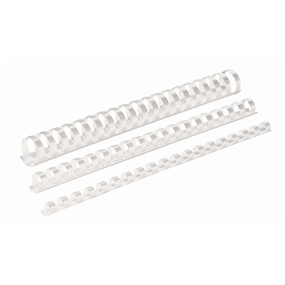 Spirál műanyag, 14mm, 81-100lap, 100 db/doboz, Fellowes® fehér kép