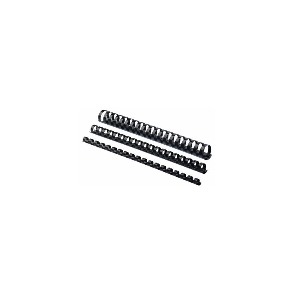 Spirál, műanyag, 22mm, 151-180lap, 50 db/doboz, Fellowes® fekete kép