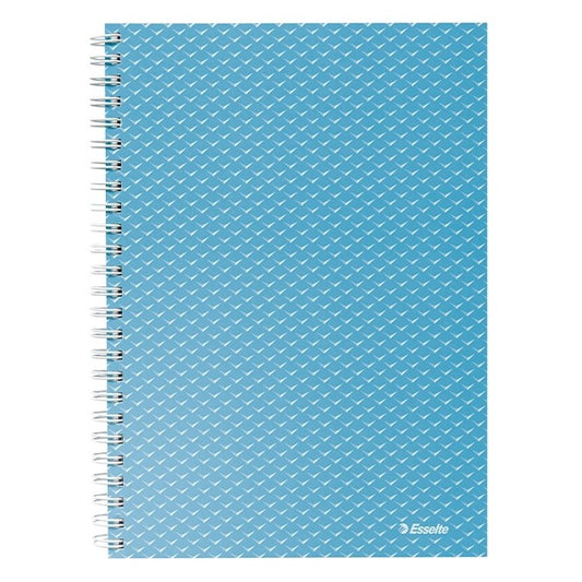 Spirálfüzet kockás ESSELTE A/5 80 lapos Colour Breeze kék