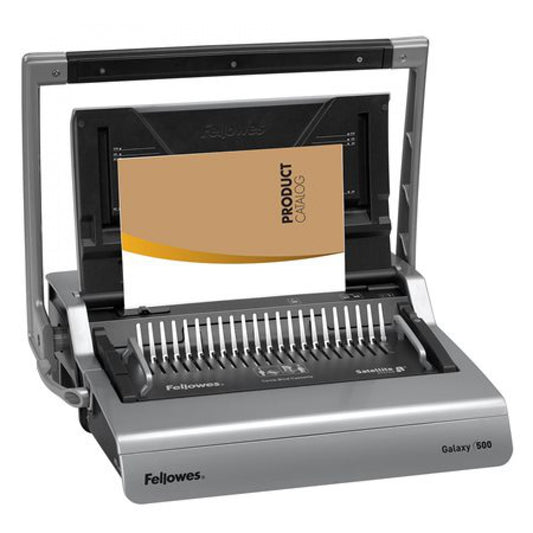 Spirálozógép, műanyag spirálkötéshez, manuális, 500lap, Fellowes® Galaxy kép