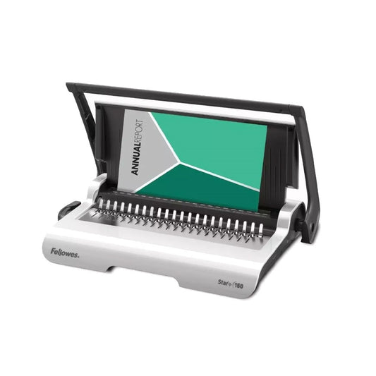 Spirálozógép, műanyag spirálkötéshez, manuális, 150lap, Fellowes® Star+ kép
