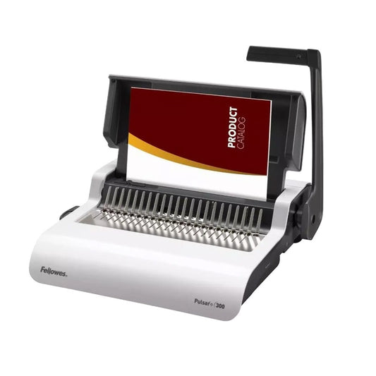 Spirálozógép, műanyag spirálkötéshez, manuális, 300lap, Fellowes® Pulsar+ kép