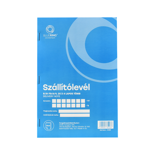 Szállítólevél A5, 25x4 lapos B.10-70/A/V Bluering® kép