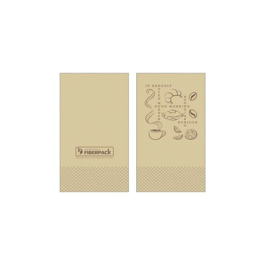 Szalvéta 2 rétegű 1/8 hajtás lapméret: 33 x 33 cm 50 db/csomag Jó reggelt! Lucart Econatural _82100300 kép