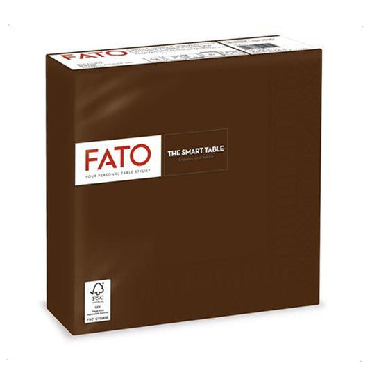Szalvéta 2 rétegű 33 x 33 cm 50 lap/cs Fato Smart Table csokoládé_82622400 kép