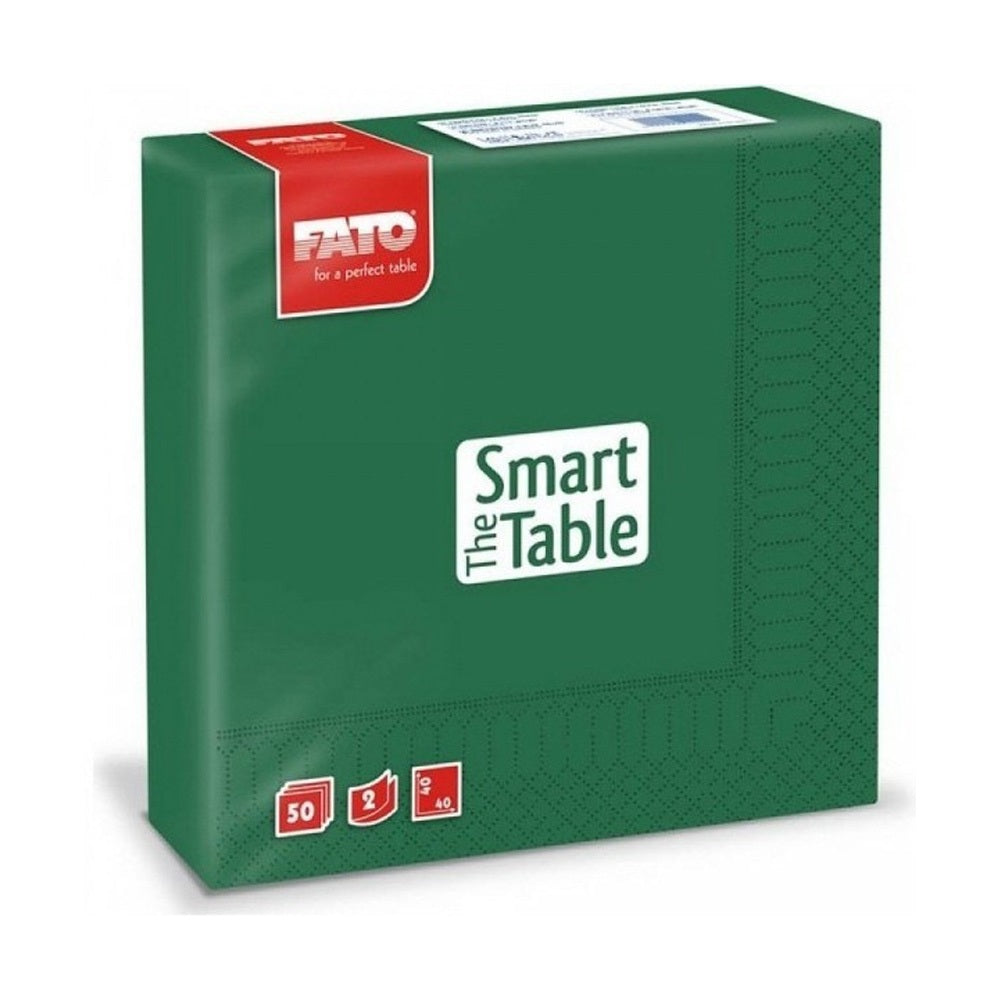 Szalvéta 2 rétegű 33 x 33 cm 50 lap/cs Fato Smart Table erdőzöld_82622300 kép