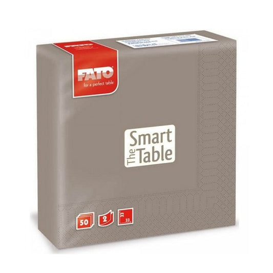 Szalvéta 2 rétegű 33 x 33 cm 50 lap/cs Fato Smart Table galambszürke_82623600 kép