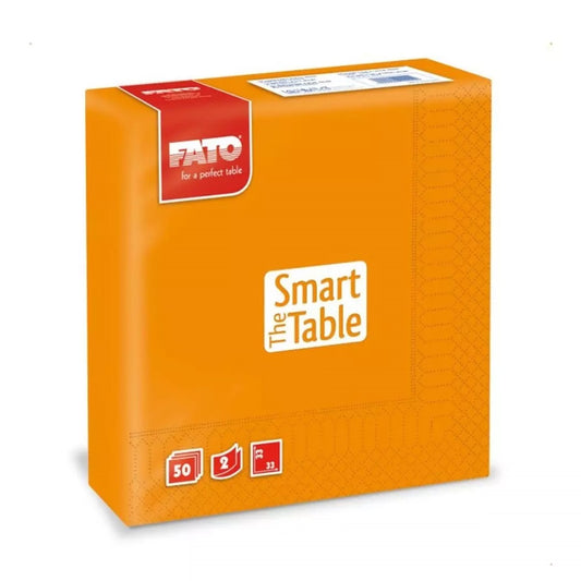 Szalvéta 2 rétegű 33 x 33 cm 50 lap/cs Fato Smart Table narancssárga_82621400 kép