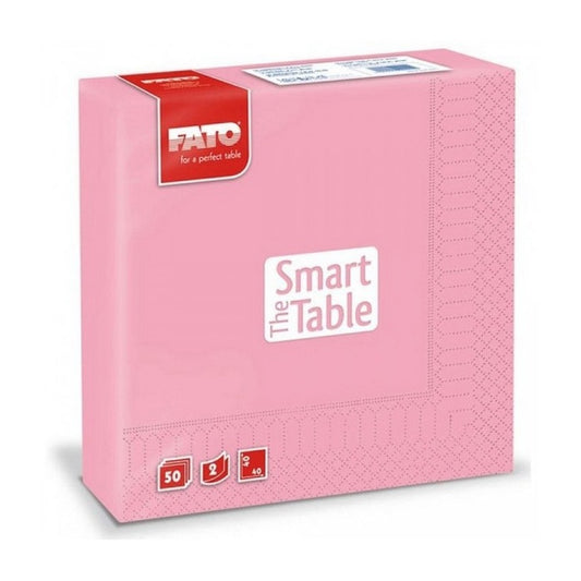 Szalvéta 2 rétegű 33 x 33 cm 50 lap/cs Fato Smart Table rózsaszín_82621500 kép