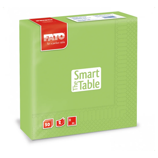 Szalvéta 2 rétegű 33 x 33 cm 50 lap/cs Fato Smart Table zöldalma_82623200 kép
