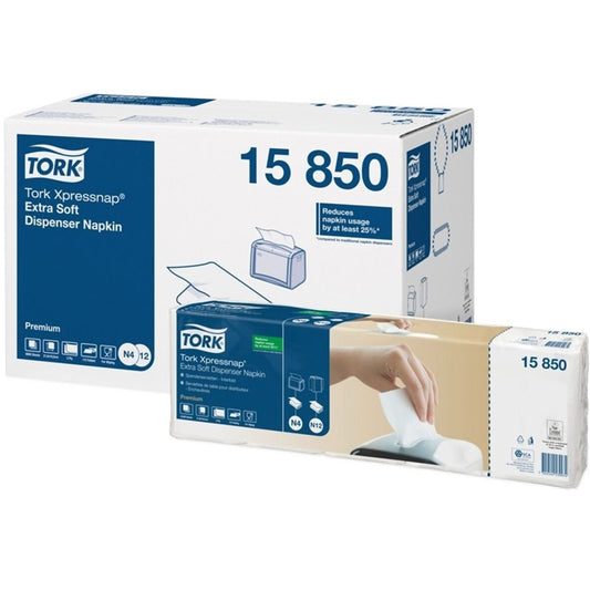 Szalvéta adagolóba 1000 ív/csomag 8 csomag/karton fehér Extra Soft Xpressnap® Tork_15850 kép