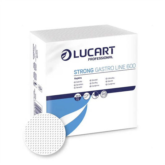 Szalvéta éttermi 1 rétegű 600 lapos hófehér Strong Gastro Line Lucart_832334 kép