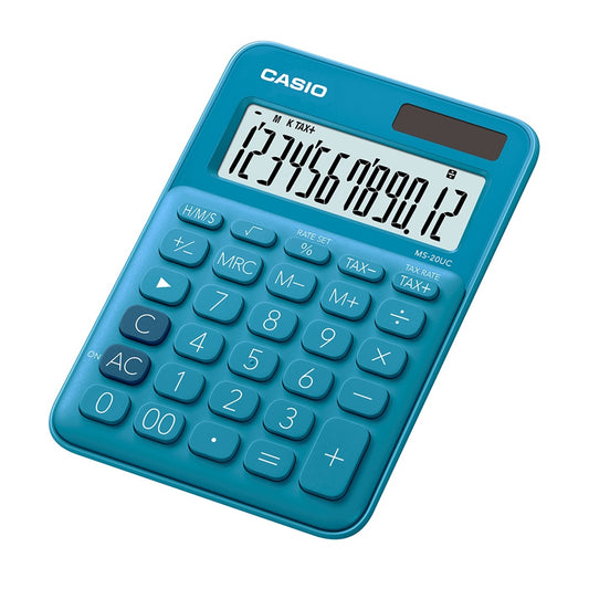 Számológép asztali 12 digit nagy kijelző Casio MS 20 UC kék kép