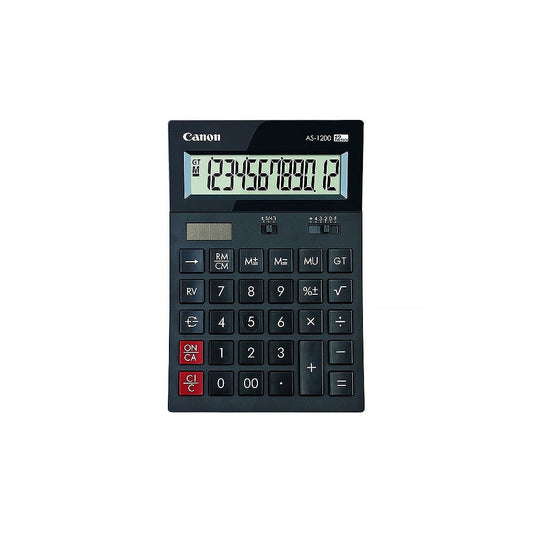 Számológép asztali 12 számjegy, döntött kijelző, Canon, AS-1200 kép