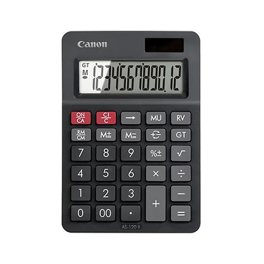 Számológép asztali 12 számjegy, döntött kijelző, Canon, AS-120 II kép