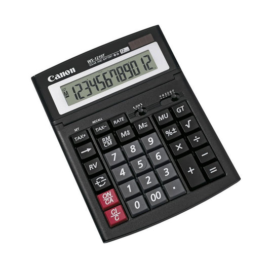 Számológép asztali 12 számjegy, döntött kijelző, Canon, WS-1210T kép