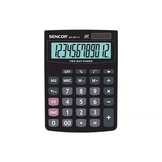 Számológép asztali 12 számjegyű kijelző Sencor SEC340/12 fekete kép