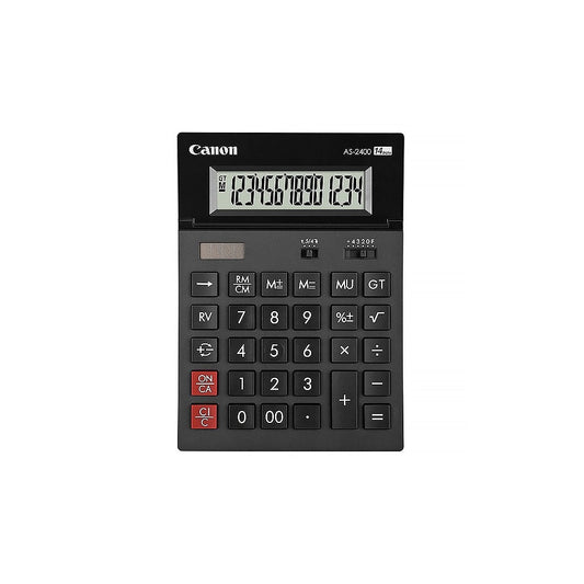 Számológép asztali 14 számjegy, döntött kijelző, Canon, AS-2400 kép