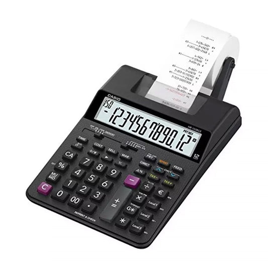 Számológép szalagos 12 digit, 2 színű nyomtatás, LCD kijelzős Casio HR 150 RCE fekete kép