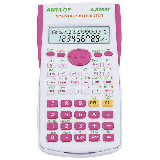 Számológép tudományos 240 funkciós pink Antilop A-8200C kép