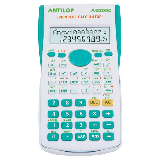 Számológép tudományos 240 funkciós türkiz kék Antilop A-8200C kép