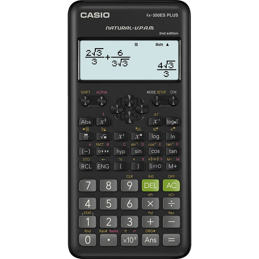 Számológép tudományos 252 funkcióss Casio FX 350ES Plus 2 fekete kép