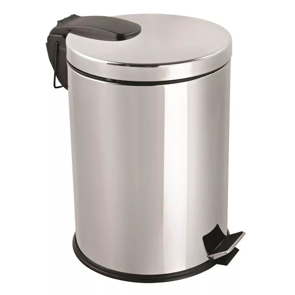 Szemetes kuka pedálos rozsdamentes króm 12 literes DM0104 kép