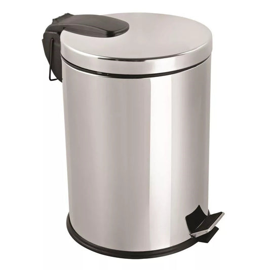 Szemetes kuka pedálos rozsdamentes króm 12 literes DM0104 kép