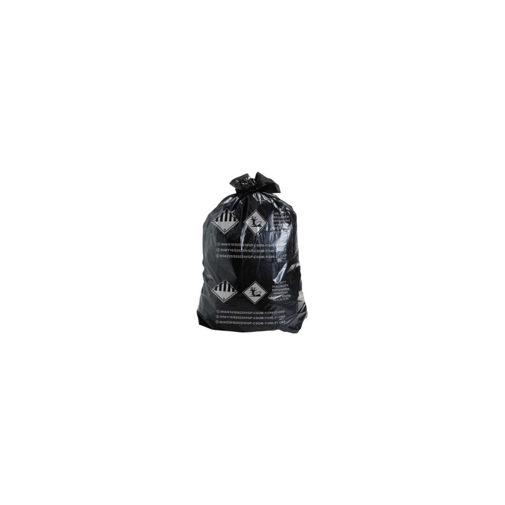 Szemeteszsák ADR 80 liter 55 x 110 cm 130 mikron LINPE/LPE fekete kép