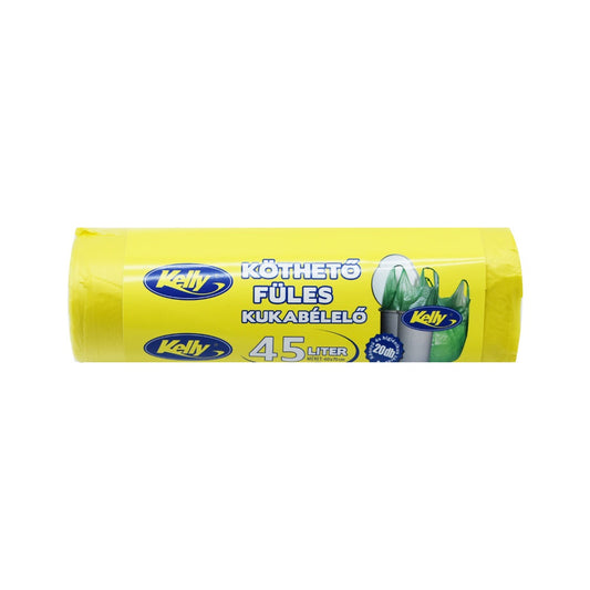 Szemeteszsák önzáró szalaggal 45 liter 20 db/tekercs Kelly_sárga kép