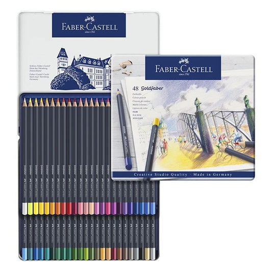 Színes ceruza FABER-CASTELL Goldfaber Art and Graphic fém dobozban 48 darabos