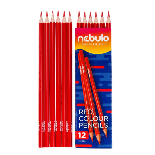 Színes ceruza, háromszög, Nebulo piros kép
