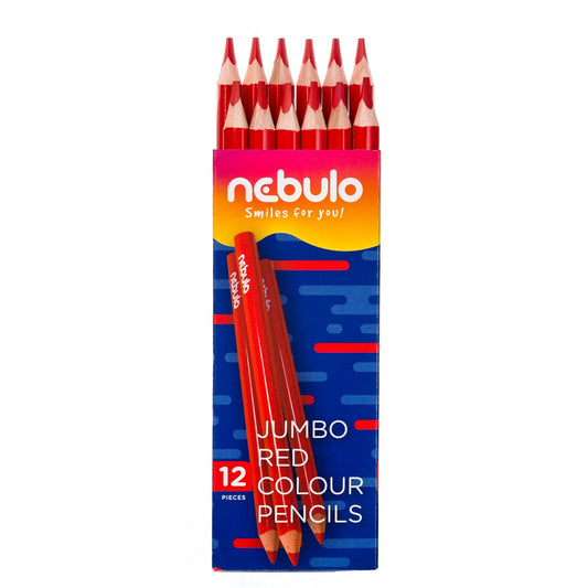 Színes ceruza, jumbo háromszög, Nebulo piros kép
