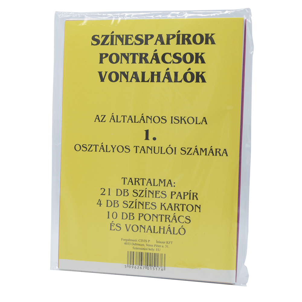 Színes papírok, pontrácsok 1.o. kép