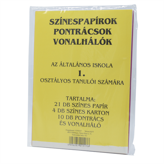 Színes papírok, pontrácsok 1.o. kép