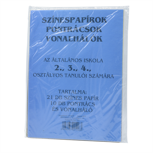 Színes papírok, pontrácsok 2-4.o. kép