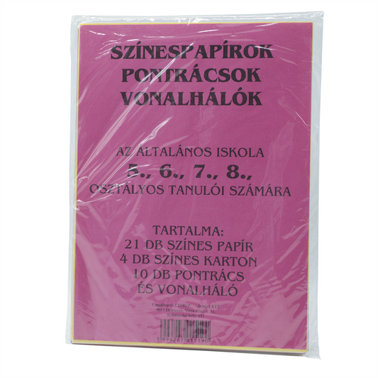 Színes papírok, pontrácsok 5-8.o. kép