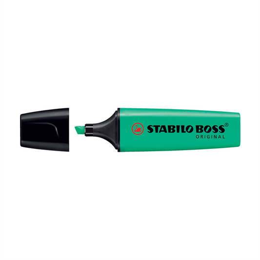 Szövegkiemelő 2-5mm, vágott hegyű, STABILO Boss original türkiz kép