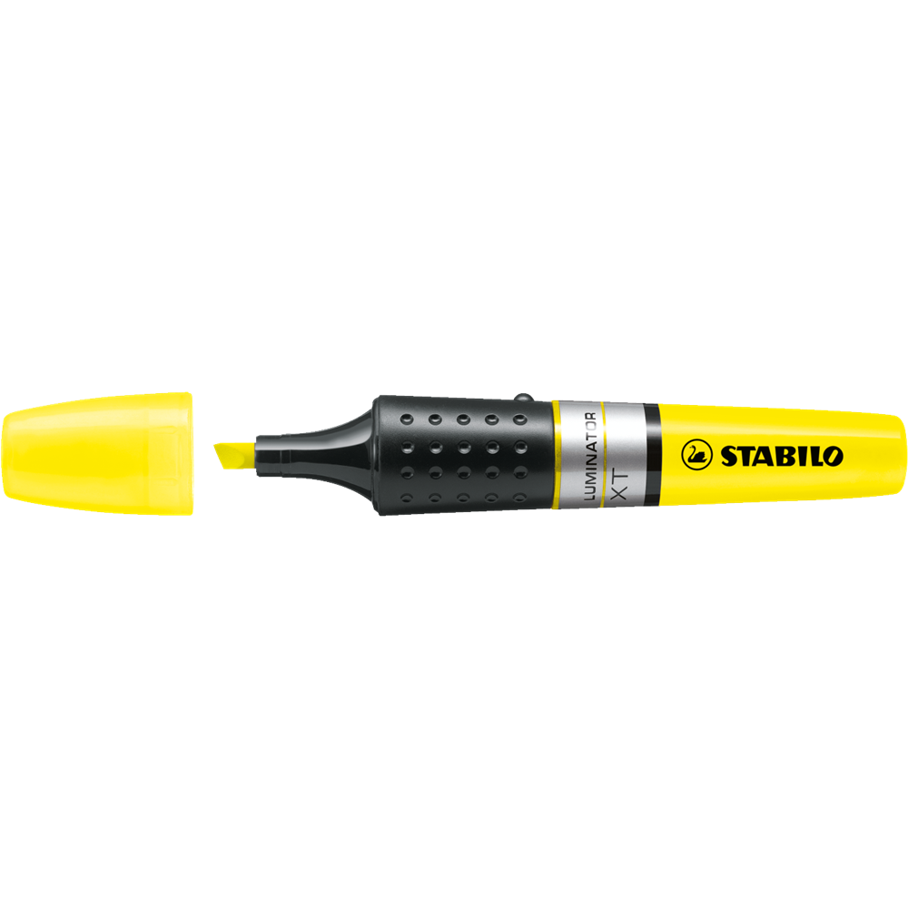 Szövegkiemelő 2-5mm, hengeres test Stabilo Luminator sárga kép