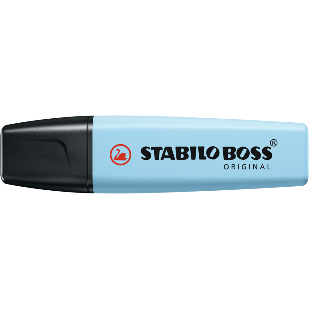 Szövegkiemelő 2-5mm, vágott hegyű, STABILO Boss original Pastel jeges kék kép